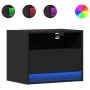 Wand-Nachttisch mit LED-Lichtern in Schwarz von , Nachttische - Ref: Foro24-852063, Preis: 33,84 €, Rabatt: %
