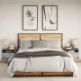 Mesitas de noche de pared con luces LED 2 uds gris hormigón by , Nightstands - Ref: Foro24-852068, Price: 57,91 €, Discount: %