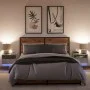 Mesitas de noche de pared con luces LED 2 uds gris hormigón by , Nightstands - Ref: Foro24-852068, Price: 57,91 €, Discount: %