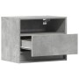 Wand-Nachttische mit LED-Lichtern, 2 Stück, Betongrau. von , Nachttische - Ref: Foro24-852068, Preis: 58,48 €, Rabatt: %