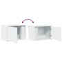 Wand-Nachttisch mit weißen LED-Lichtern von , Nachttische - Ref: Foro24-852089, Preis: 37,04 €, Rabatt: %