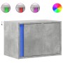 Wand-Nachttische mit LED-Lichtern, 2 Stück, Betongrau. von , Nachttische - Ref: Foro24-852096, Preis: 60,58 €, Rabatt: %