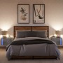 Wand-Nachttische mit LED-Lichtern, 2 Stück, Betongrau. von , Nachttische - Ref: Foro24-852096, Preis: 60,58 €, Rabatt: %