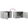 Mesitas de noche de pared con luces LED 2 uds gris hormigón de , Mesitas de noche - Ref: Foro24-852096, Precio: 60,58 €, Desc...