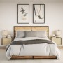 Mesitas de noche de pared con luces LED 2 unidades roble Sonoma de , Mesitas de noche - Ref: Foro24-852094, Precio: 61,43 €, ...