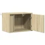 Wand-Nachttische mit LED-Lichtern, 2 Stück, Sonoma-Eiche. von , Nachttische - Ref: Foro24-852094, Preis: 60,67 €, Rabatt: %