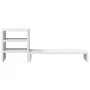 Monitorständer Schreibtischorganizer aus weißem Ingenieurholz von , Computersockel und -erhöhungen - Ref: Foro24-854733, Prei...