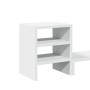 Soporte monitor organizador escritorio madera ingeniería blanco by , Computer bases and risers - Ref: Foro24-854733, Price: 2...