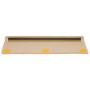 Alfombrillas para escaleras 15 unidades 65x21x4 cm color crema