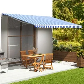 Replacement fabric for blue and white awning 5x3.5 m by vidaXL, Awnings - Ref: Foro24-311922, Price: 69,55 €, Discount: %