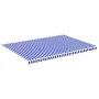 Replacement fabric for blue and white awning 5x3.5 m by vidaXL, Awnings - Ref: Foro24-311922, Price: 65,44 €, Discount: %