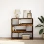 Estantería/divisor de espacios roble ahumado 100x33x94,5 cm de , Librerías y estanterías - Ref: Foro24-854440, Precio: 75,52 ...