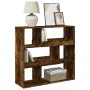 Estantería/divisor de espacios roble ahumado 100x33x94,5 cm de , Librerías y estanterías - Ref: Foro24-854440, Precio: 75,52 ...