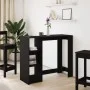 Hohes Regal mit schwarzen Ingenieurholzregalen 101x40x103,5 cm. von , Küchen- und Esstische - Ref: Foro24-854365, Preis: 97,8...