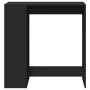 Mesa alta con estantes madera ingeniería negra 101x40x103,5 cm by , Kitchen and dining tables - Ref: Foro24-854365, Price: 99...