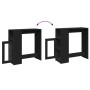 Mesa alta con estantes madera ingeniería negra 101x40x103,5 cm by , Kitchen and dining tables - Ref: Foro24-854365, Price: 99...