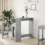Mesa alta bar con estantes madera gris hormigón 101x40x103,5 cm by , Kitchen and dining tables - Ref: Foro24-854367, Price: 7...