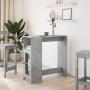 Mesa alta bar con estantes madera gris hormigón 101x40x103,5 cm by , Kitchen and dining tables - Ref: Foro24-854367, Price: 7...