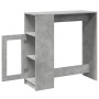 Mesa alta bar con estantes madera gris hormigón 101x40x103,5 cm by , Kitchen and dining tables - Ref: Foro24-854367, Price: 7...