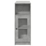 Hoher Bartisch mit Regalen aus grauem Holz und Beton 101x40x103,5 cm. von , Küchen- und Esstische - Ref: Foro24-854367, Preis...