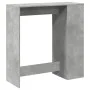 Mesa alta bar con estantes madera gris hormigón 101x40x103,5 cm by , Kitchen and dining tables - Ref: Foro24-854367, Price: 7...