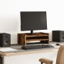 Soporte de pantalla madera ingeniería roble ahumado 42x24x16 cm by , Computer bases and risers - Ref: Foro24-854719, Price: 2...