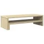 Soporte de pantalla madera ingeniería roble Sonoma 54x22x15 cm by , Computer bases and risers - Ref: Foro24-854771, Price: 22...