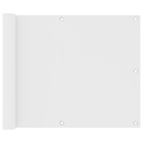 Balkonmarkise aus weißem Oxford-Stoff, 75 x 400 cm von vidaXL, Sonnenschirme - Ref: Foro24-134889, Preis: 20,17 €, Rabatt: %