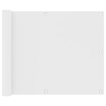 Balkonmarkise aus weißem Oxford-Stoff, 75 x 400 cm von vidaXL, Sonnenschirme - Ref: Foro24-134889, Preis: 20,17 €, Rabatt: %