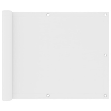Balkonmarkise aus weißem Oxford-Stoff, 75 x 400 cm von vidaXL, Sonnenschirme - Ref: Foro24-134889, Preis: 20,17 €, Rabatt: %