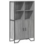 Aparador alto madera ingeniería gris Sonoma 79,5x35,5x137,5 cm de , Aparadores - Ref: Foro24-3295310, Precio: 119,14 €