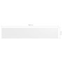 Balkonmarkise aus weißem Oxford-Stoff, 75 x 400 cm von vidaXL, Sonnenschirme - Ref: Foro24-134889, Preis: 20,17 €, Rabatt: %