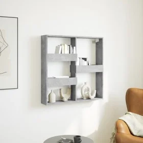 Armario de pared madera ingeniería gris hormigón 80x15x80 cm by , Shelves and shelves - Ref: Foro24-854547, Price: 27,03 €, D...