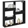 Wandschrank aus schwarzem Ingenieurholz 80x15x80 cm von , Regale und Regale - Ref: Foro24-854545, Preis: 27,65 €, Rabatt: %