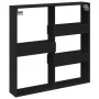 Wandschrank aus schwarzem Ingenieurholz 80x15x80 cm von , Regale und Regale - Ref: Foro24-854545, Preis: 27,65 €, Rabatt: %