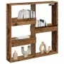 Wandregal aus Holz, verwittertes Holz, 80x15x80cm von , Regale und Regale - Ref: Foro24-854551, Preis: 35,96 €, Rabatt: %