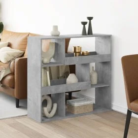 Separador de ambientes madera gris hormigón 100x33x94,5 cm by , Bookcases and shelves - Ref: Foro24-3309477, Price: 66,51 €, ...