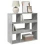 Separador de ambientes madera gris hormigón 100x33x94,5 cm de , Librerías y estanterías - Ref: Foro24-3309477, Precio: 66,50 ...