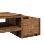 Soporte de pantalla con almacenaje color envejecido 100x27x15cm by , Computer bases and risers - Ref: Foro24-854695, Price: 3...