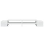 Soporte de pantalla con almacenaje madera blanco 100x27x15cm by , Computer bases and risers - Ref: Foro24-854688, Price: 34,4...