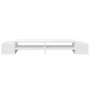 Soporte de pantalla con almacenaje madera blanco 100x27x15cm de , Bases y elevadores para ordenadores - Ref: Foro24-854688, P...