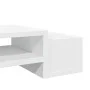 Soporte de pantalla con almacenaje madera blanco 100x27x15cm de , Bases y elevadores para ordenadores - Ref: Foro24-854688, P...