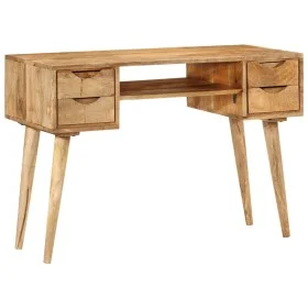 Schreibtisch mit massiven Mangoholzschubladen 110x47x76 cm von , Schreibtische - Ref: Foro24-351593, Preis: 334,14 €, Rabatt: %