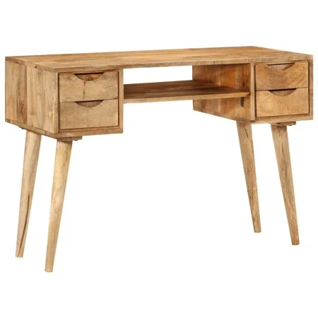 Escritorio con cajones madera maciza de mango 110x47x76 cm de , Escritorios - Ref: Foro24-351593, Precio: 334,08 €, Descuento: %
