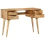 Escritorio con cajones madera maciza de mango 110x47x76 cm de , Escritorios - Ref: Foro24-351593, Precio: 334,08 €, Descuento: %
