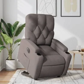 Electric reclining and lifting armchair in taupe gray fabric by , Armchairs - Ref: Foro24-3204742, Price: 334,88 €, Discount: %