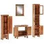 Vier-teiliges Badezimmermöbelset aus recyceltem Massivholz. von , Badezimmermöbel - Ref: Foro24-352785, Preis: 807,54 €, Raba...
