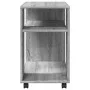 Mesa auxiliar con ruedas madera gris Sonoma 70x35x60 cm by , Side tables - Ref: Foro24-853151, Price: 50,59 €, Discount: %