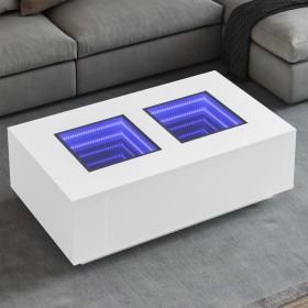 Mesa de centro con LED Infinity blanca 116x69x40 cm by , Coffee table - Ref: Foro24-3284056, Price: 174,22 €, Discount: %