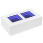 Mesa de centro con LED Infinity blanca 116x69x40 cm de , Mesas de centro - Ref: Foro24-3284056, Precio: 171,40 €, Descuento: %